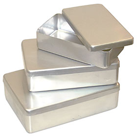 Nested Aluminum Boxes, 3 Piece